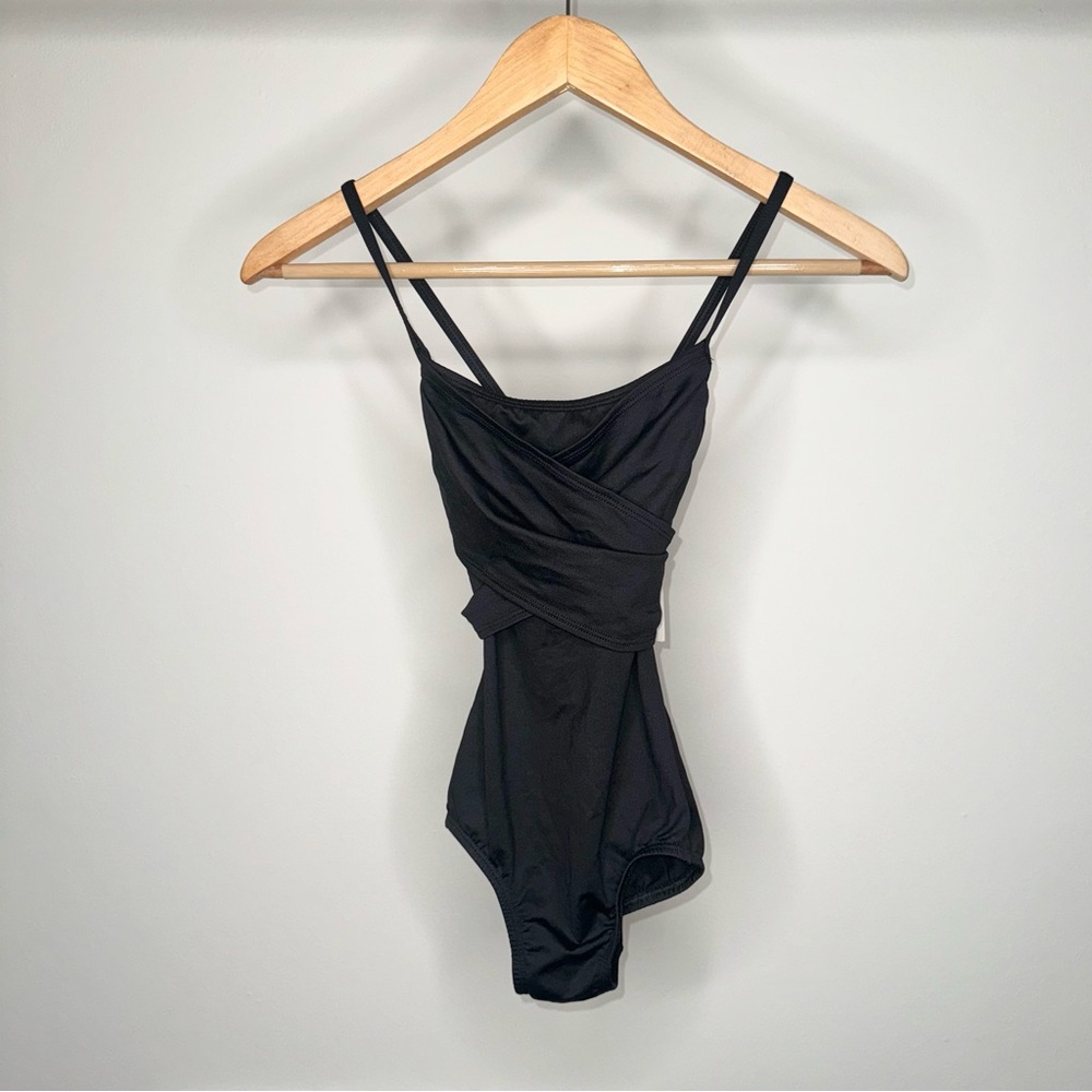 NWT BODY WRAPPERS ONEPIECE SMALL BLACK NEUTRAL DANCERS